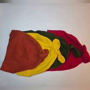 Set of Four Knotted Baby Hats